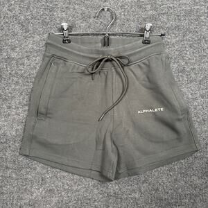 Alphalete Size XS Essential Core Athletic Sweat Shorts Gray Drawstring Pockets